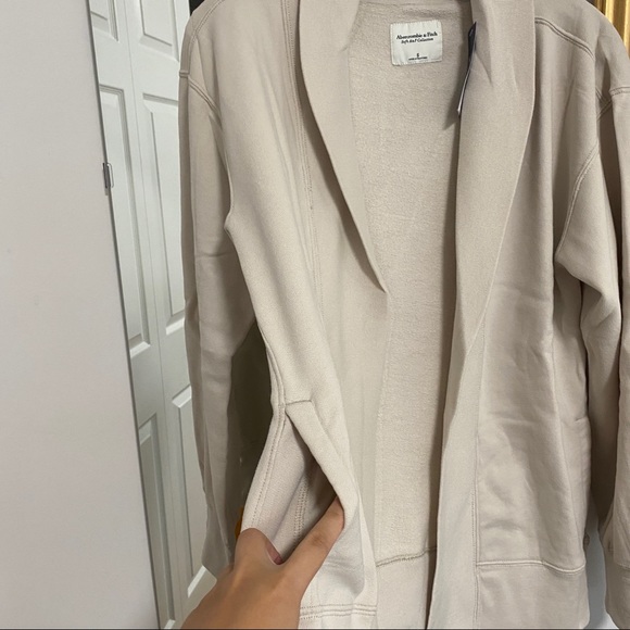 NWT Abercrombie & Fitch - Open-Front Fleece Cardigan - Picture 11 of 14